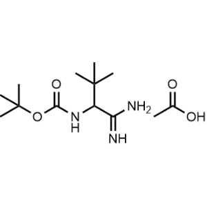 Tert-butyl (1-amino-1-imino-3,3-dimethylbutan-2-yl)carbamate acetate|CS-1146201