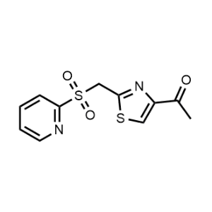 1-(2-((Pyridin-2-ylsulfonyl)methyl)thiazol-4-yl)ethan-1-one|CS-1146302
