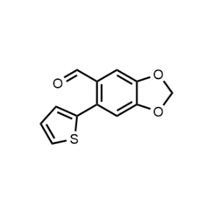 6-(Thiophen-2-yl)benzo[d][1,3]dioxole-5-carbaldehyde|CS-1146437