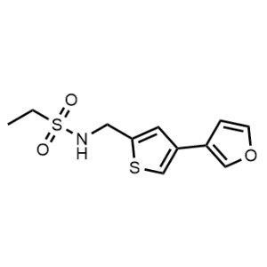 N-((4-(Furan-3-yl)thiophen-2-yl)methyl)ethanesulfonamide|CS-1146714