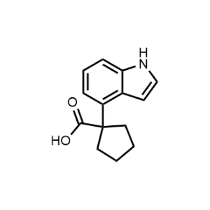 1-(1H-Indol-4-yl)cyclopentane-1-carboxylic acid|CS-1146802