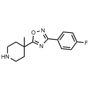 3-(4-Fluorophenyl)-5-(4-methylpiperidin-4-yl)-1,2,4-oxadiazole|CS-1147014