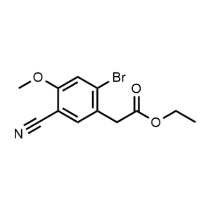 Ethyl 2-(2-bromo-5-cyano-4-methoxyphenyl)acetate|CS-1147133