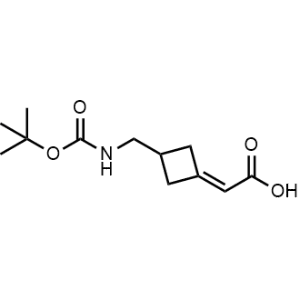 2-(3-(((Tert-butoxycarbonyl)amino)methyl)cyclobutylidene)acetic acid|CS-1147416