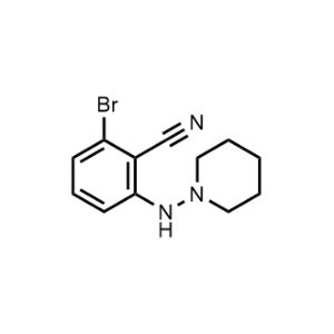 2-Bromo-6-(piperidin-1-ylamino)benzonitrile|CS-1147429