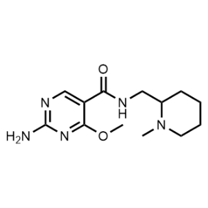2-Amino-4-methoxy-N-((1-methylpiperidin-2-yl)methyl)pyrimidine-5-carboxamide|CS-1147671
