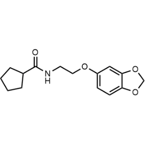 N-(2-(Benzo[d][1,3]dioxol-5-yloxy)ethyl)cyclopentanecarboxamide|CS-1147850