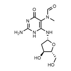 N-(2-Amino-6-(((2R,4S,5R)-4-hydroxy-5-(hydroxymethyl)tetrahydrofuran-2-yl)amino)-4-oxo-1,4-dihydropyrimidin-5-yl)-N-methylformamide|CS-1147938