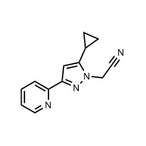 2-(5-Cyclopropyl-3-(pyridin-2-yl)-1H-pyrazol-1-yl)acetonitrile|CS-1148178