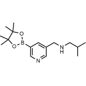 2-Methyl-N-((5-(4,4,5,5-tetramethyl-1,3,2-dioxaborolan-2-yl)pyridin-3-yl)methyl)propan-1-amine|CS-1148235