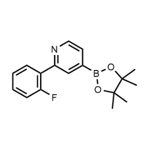 2-(2-Fluorophenyl)-4-(4,4,5,5-tetramethyl-1,3,2-dioxaborolan-2-yl)pyridine|CS-1148468