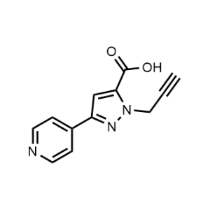 1-(Prop-2-yn-1-yl)-3-(pyridin-4-yl)-1H-pyrazole-5-carboxylic acid|CS-1148512