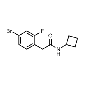 2-(4-Bromo-2-fluorophenyl)-N-cyclobutylacetamide|CS-1148725