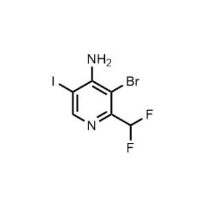 3-Bromo-2-(difluoromethyl)-5-iodopyridin-4-amine|CS-1148860