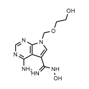 4-Amino-N-hydroxy-7-((2-hydroxyethoxy)methyl)-7H-pyrrolo[2,3-d]pyrimidine-5-carboximidamide|CS-1148923