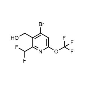 (4-Bromo-2-(difluoromethyl)-6-(trifluoromethoxy)pyridin-3-yl)methanol|CS-1148939