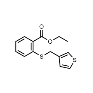 Ethyl 2-((thiophen-3-ylmethyl)thio)benzoate|CS-1149062