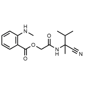 2-((2-Cyano-3-methylbutan-2-yl)amino)-2-oxoethyl 2-(methylamino)benzoate|CS-1149163