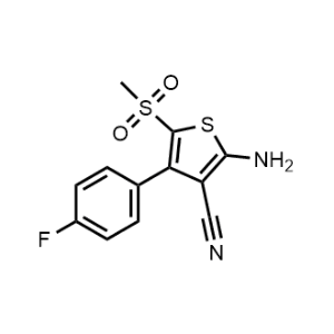 2-Amino-4-(4-fluorophenyl)-5-(methylsulfonyl)thiophene-3-carbonitrile|CS-1149512