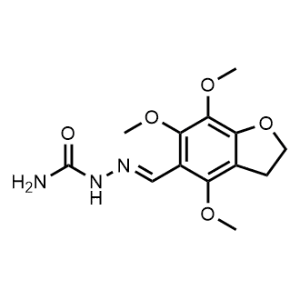 2-((4,6,7-Trimethoxy-2,3-dihydrobenzofuran-5-yl)methylene)hydrazine-1-carboxamide|CS-1149712