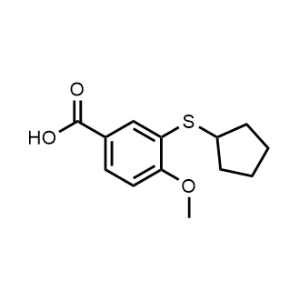 3-(Cyclopentylthio)-4-methoxybenzoic acid|CS-1149905