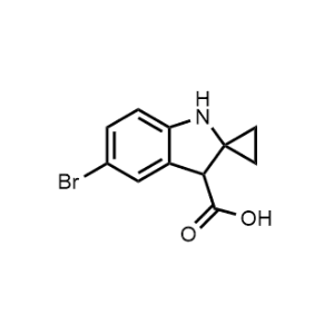 5'-Bromospiro[cyclopropane-1,2'-indoline]-3'-carboxylic acid|CS-1150196
