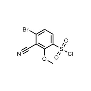 4-Bromo-3-cyano-2-methoxybenzenesulfonyl chloride|CS-1150269