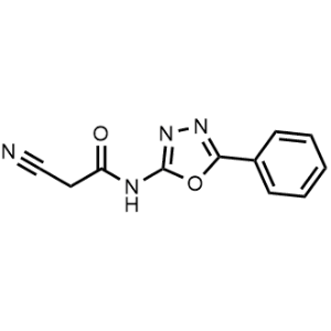 2-Cyano-N-(5-phenyl-1,3,4-oxadiazol-2-yl)acetamide|CS-1150313