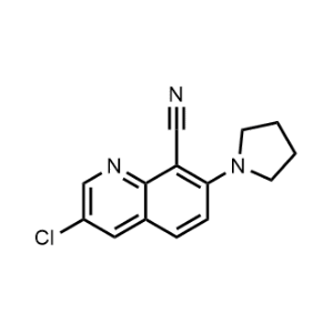 3-Chloro-7-(pyrrolidin-1-yl)quinoline-8-carbonitrile|CS-1150319
