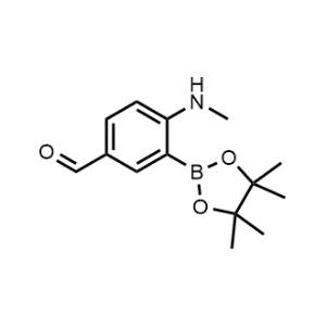4-(Methylamino)-3-(4,4,5,5-tetramethyl-1,3,2-dioxaborolan-2-yl)benzaldehyde|CS-1150331