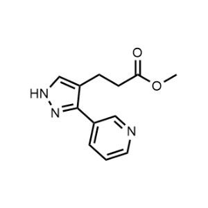 Methyl 3-(3-(pyridin-3-yl)-1H-pyrazol-4-yl)propanoate|CS-1150392