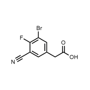 2-(3-Bromo-5-cyano-4-fluorophenyl)acetic acid|CS-1150531