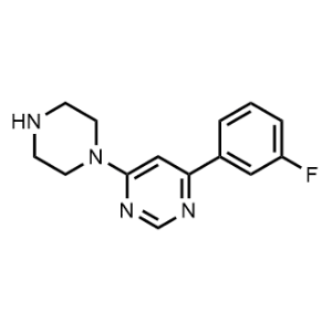 4-(3-Fluorophenyl)-6-(piperazin-1-yl)pyrimidine|CS-1150591