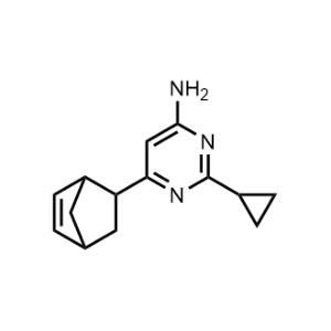6-(Bicyclo[2.2.1]hept-5-en-2-yl)-2-cyclopropylpyrimidin-4-amine|CS-1150875