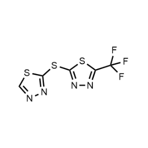 2-((1,3,4-Thiadiazol-2-yl)thio)-5-(trifluoromethyl)-1,3,4-thiadiazole|CS-1150930