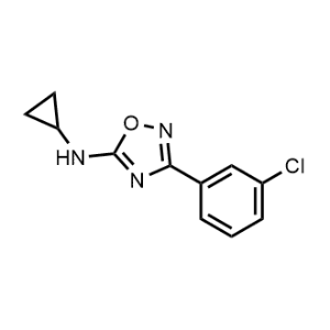 3-(3-Chlorophenyl)-N-cyclopropyl-1,2,4-oxadiazol-5-amine|CS-1151165