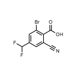 2-Bromo-6-cyano-4-(difluoromethyl)benzoic acid|CS-1151211