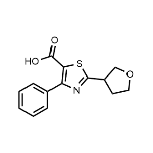 4-Phenyl-2-(tetrahydrofuran-3-yl)thiazole-5-carboxylic acid|CS-1151438