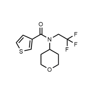 N-(Tetrahydro-2H-pyran-4-yl)-N-(2,2,2-trifluoroethyl)thiophene-3-carboxamide|CS-1151560