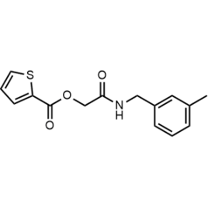 2-((3-Methylbenzyl)amino)-2-oxoethyl thiophene-2-carboxylate|CS-1151569