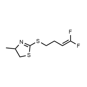 2-((4,4-Difluorobut-3-en-1-yl)thio)-4-methyl-4,5-dihydrothiazole|CS-1151614