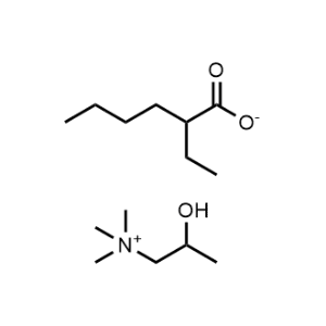 2-Hydroxy-N,N,N-trimethylpropan-1-aminium 2-ethylhexanoate|CS-1151652