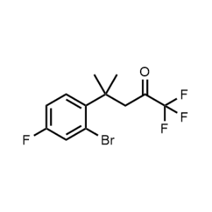4-(2-Bromo-4-fluorophenyl)-1,1,1-trifluoro-4-methylpentan-2-one|CS-1151668