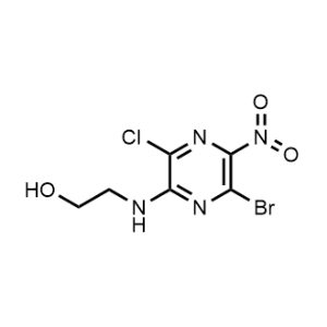 2-((6-Bromo-3-chloro-5-nitropyrazin-2-yl)amino)ethan-1-ol|CS-1151685