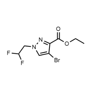 Ethyl 4-bromo-1-(2,2-difluoroethyl)-1H-pyrazole-3-carboxylate|CS-1151692