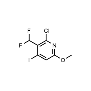 2-Chloro-3-(difluoromethyl)-4-iodo-6-methoxypyridine|CS-1151695