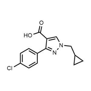 3-(4-Chlorophenyl)-1-(cyclopropylmethyl)-1H-pyrazole-4-carboxylic acid|CS-1151767