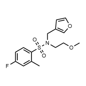 4-Fluoro-N-(furan-3-ylmethyl)-N-(2-methoxyethyl)-2-methylbenzenesulfonamide|CS-1151905