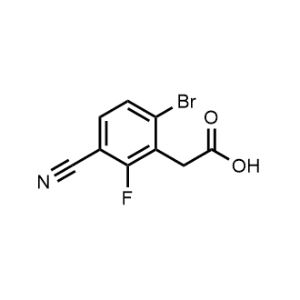 2-(6-Bromo-3-cyano-2-fluorophenyl)acetic acid|CS-1151962