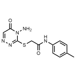 2-((4-Amino-5-oxo-4,5-dihydro-1,2,4-triazin-3-yl)thio)-N-(P-tolyl)acetamide|CS-1152258